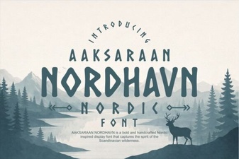 Aaksaraan Nordhavn – a Modern Nordic Display Typeface