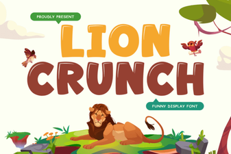 Lion Crunch Font: Bold Display Typography for Creative Projects