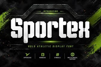 Sportex Font – Bold Display Typeface for Sports & Headlines