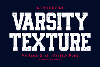 Varsity Texture Font Ideas for Bold Creative Projects