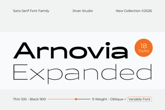 Arnovia Expanded Font: Bold Modern Typography for Designers