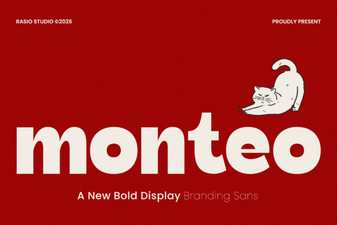 Monteo Font - Modern Sans Serif Typeface for Bold Designs