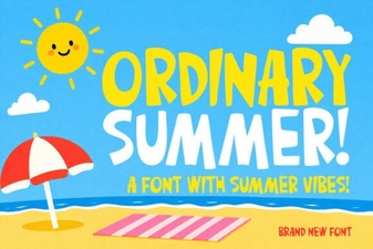 Ordinary Summer Font: a Laid-Back Typeface for Creative Projects